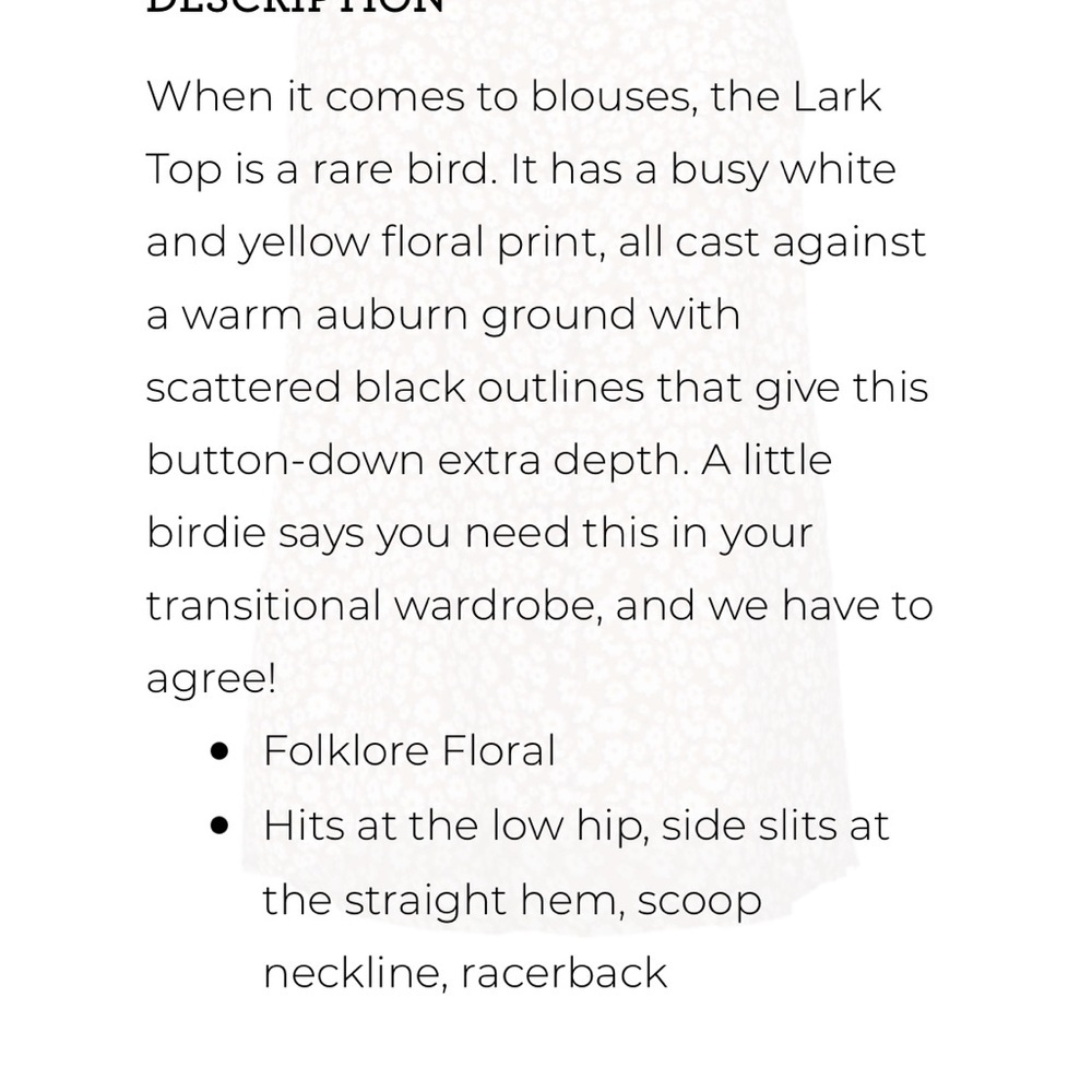 CAbi Brown Floral Sleeveless Top - Picture 2 of 3